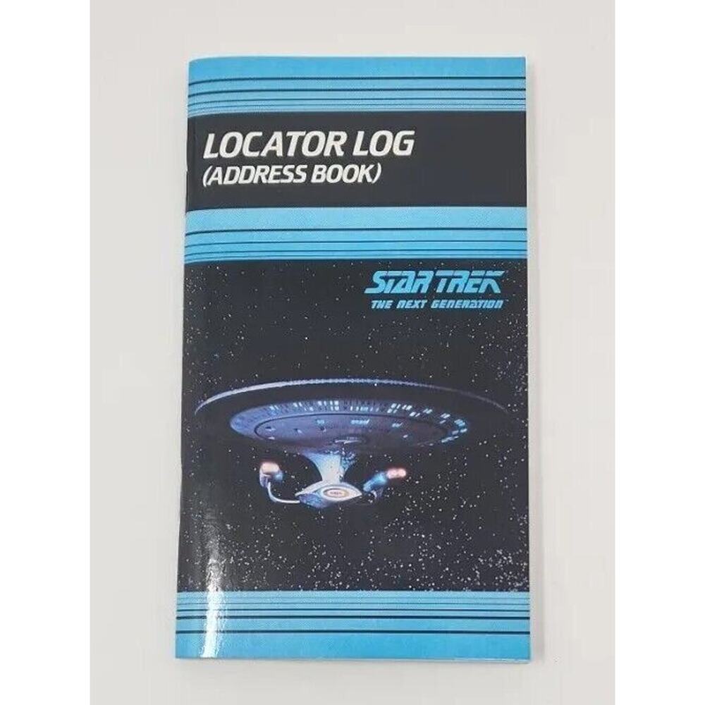 Star Trek‎ Vintage 1991 Locator Log Address Book Next Generation NOS U175